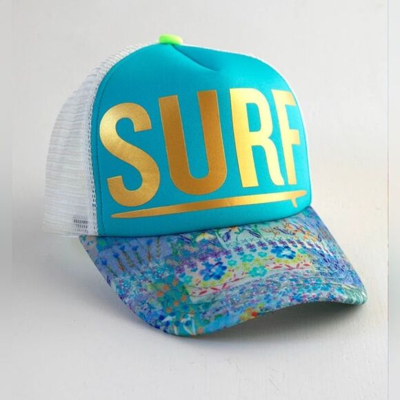 NATURAL LIFE Blue and Gold Surf Hat - Picture 1 of 4